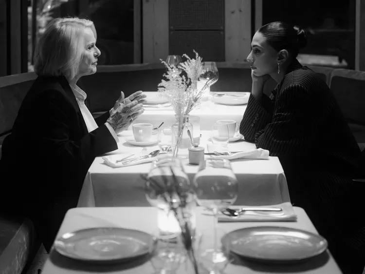 Marie Göranzon and Evin Ahmad in Zeekr Series episode one